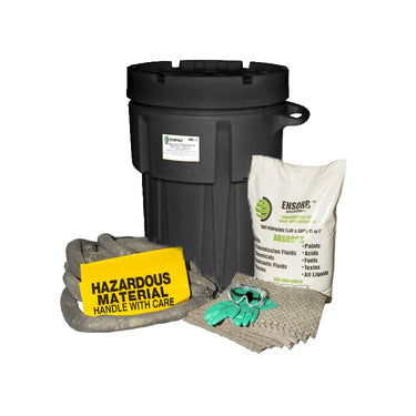 Black Diamond Wheeled 95 Gallon Poly-SpillPack Drum Spill Kit - Oil Only